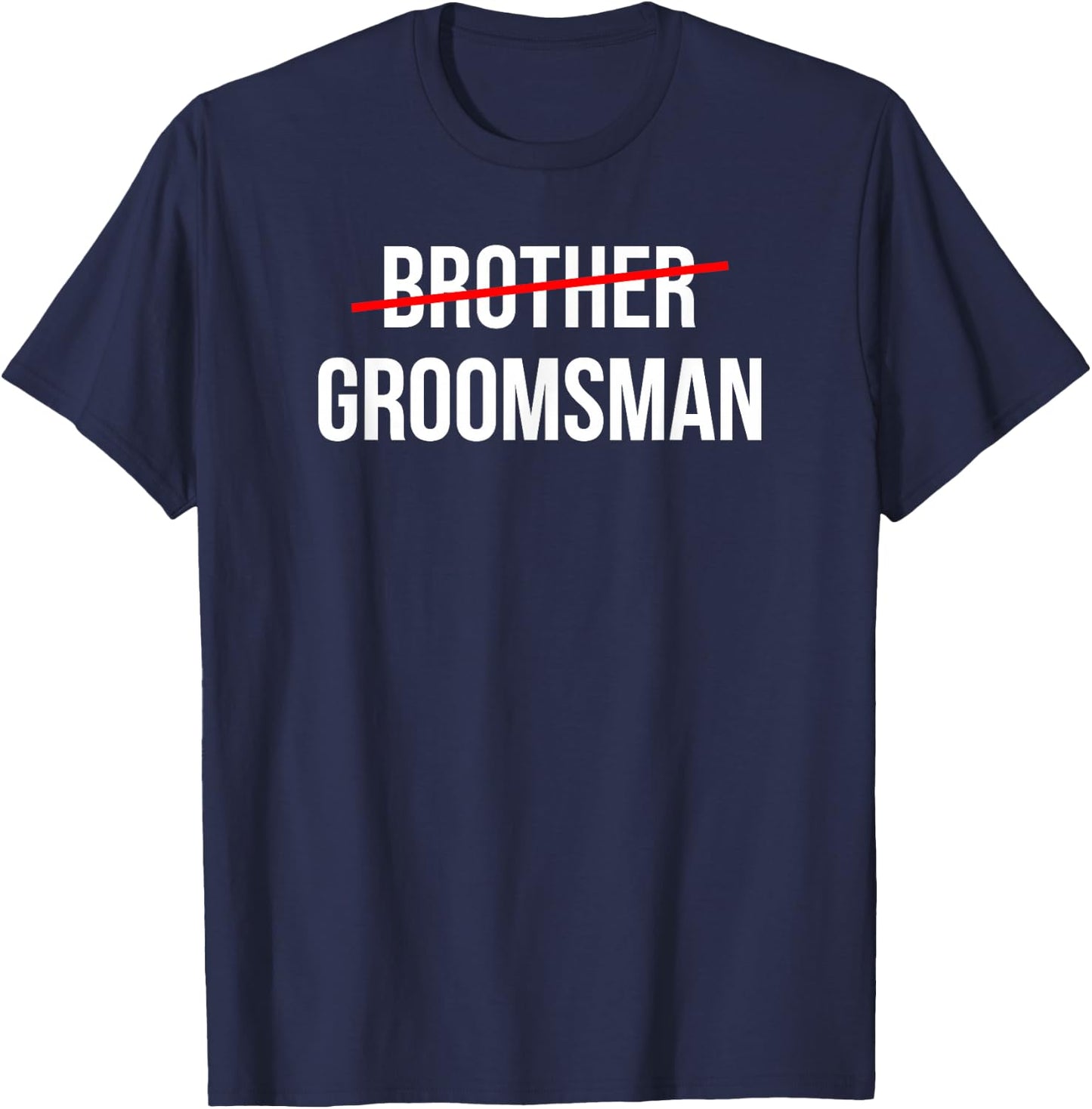 Threadrock Men's Wedding Groomsmen Proposal , Black, Small T-Shirt - T-Shirt | Navy