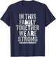 Lung Cancer Support Shirts Family Lung Cancer Awareness T-Shirt - T-Shirt | Navy