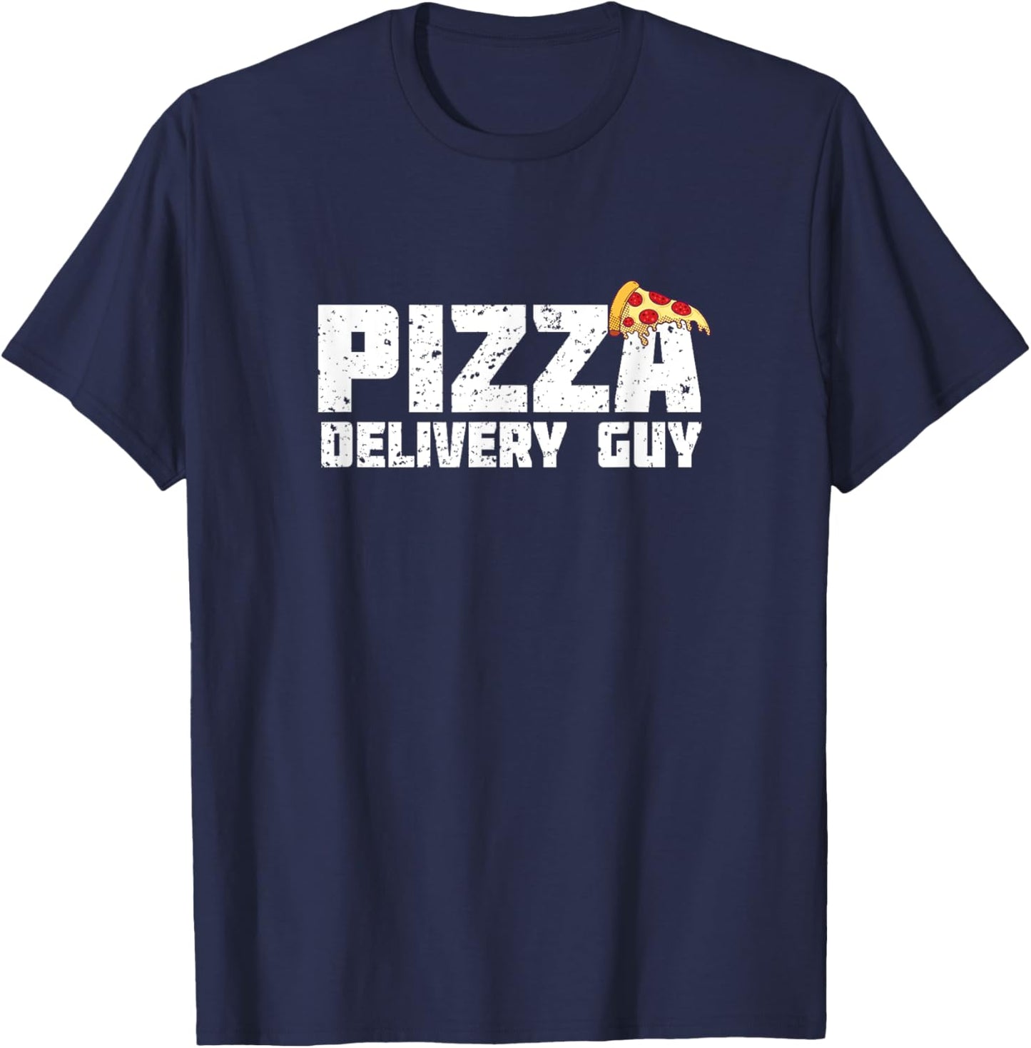Pizza delivery Guy - Design for Pizza Lovers T-Shirt - T-Shirt | Navy