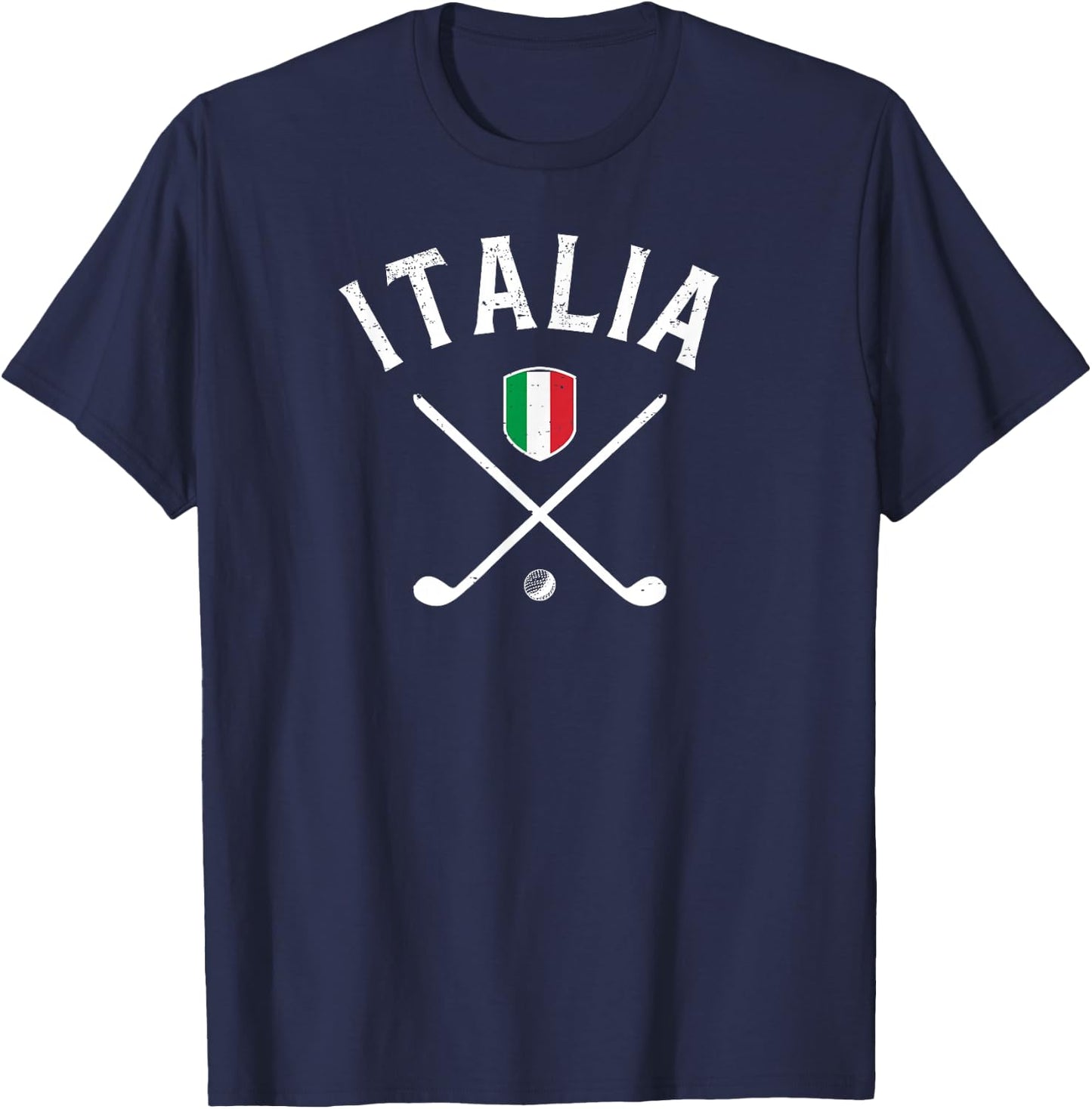 Italy Golf - Italian Flag Golf T-Shirt - T-Shirt | Navy