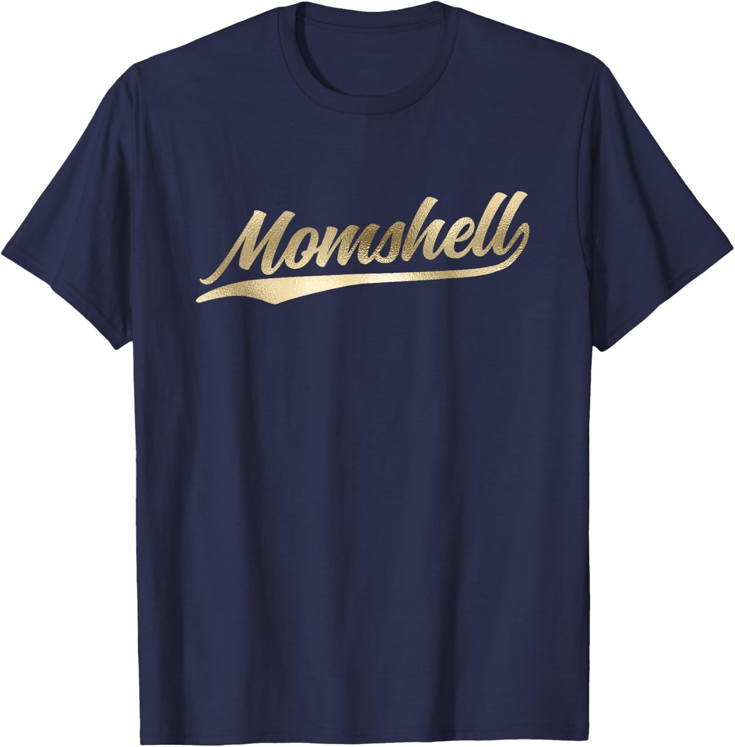 Momshell Mom Bombshell Mother's Day Gift Baseball T-Shirt - T-Shirt | Navy