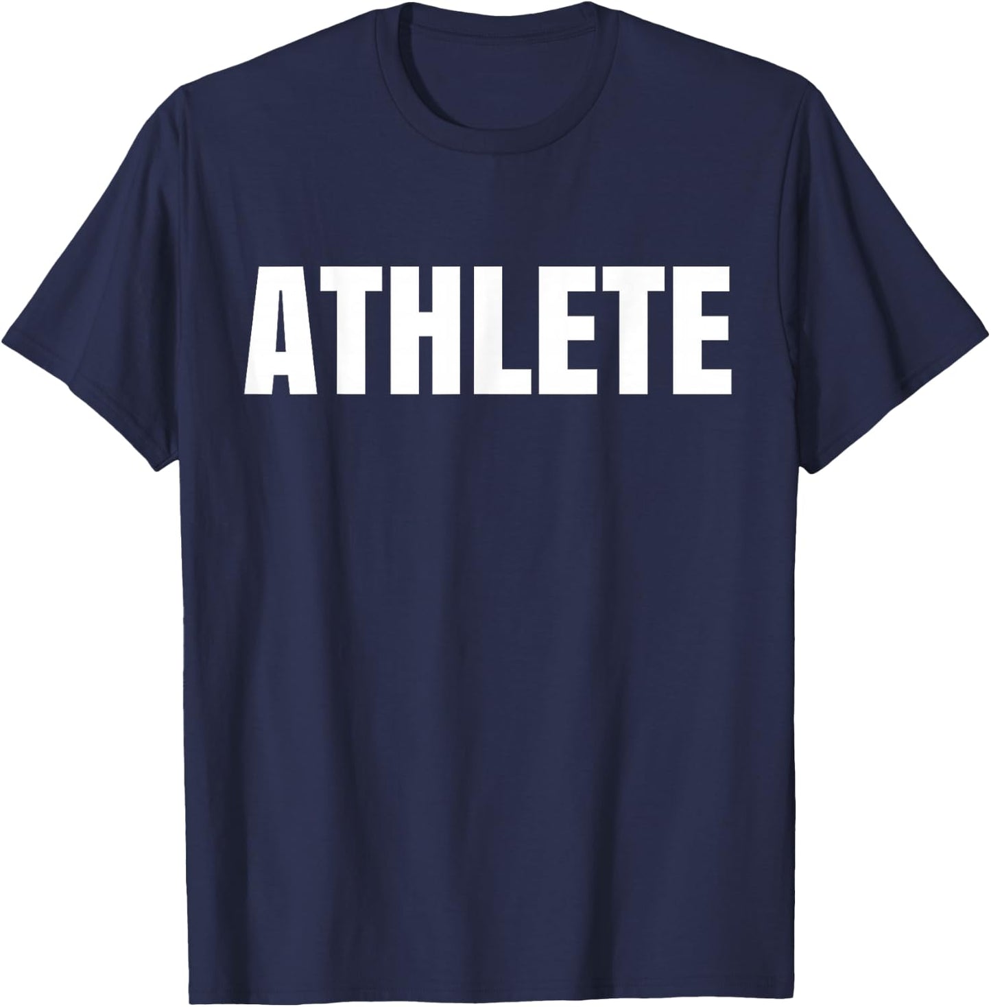 Kids Shirt says Athlete One word 12 Asphalt T-Shirt - T-Shirt | Navy