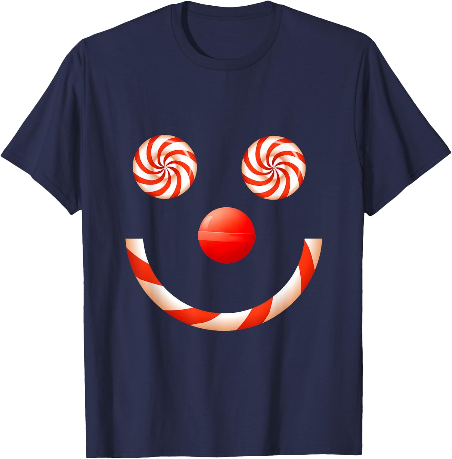 Candy Canes Christmas Shirt for Kids Teen Candy Lover Sweets T-Shirt - T-Shirt | Navy