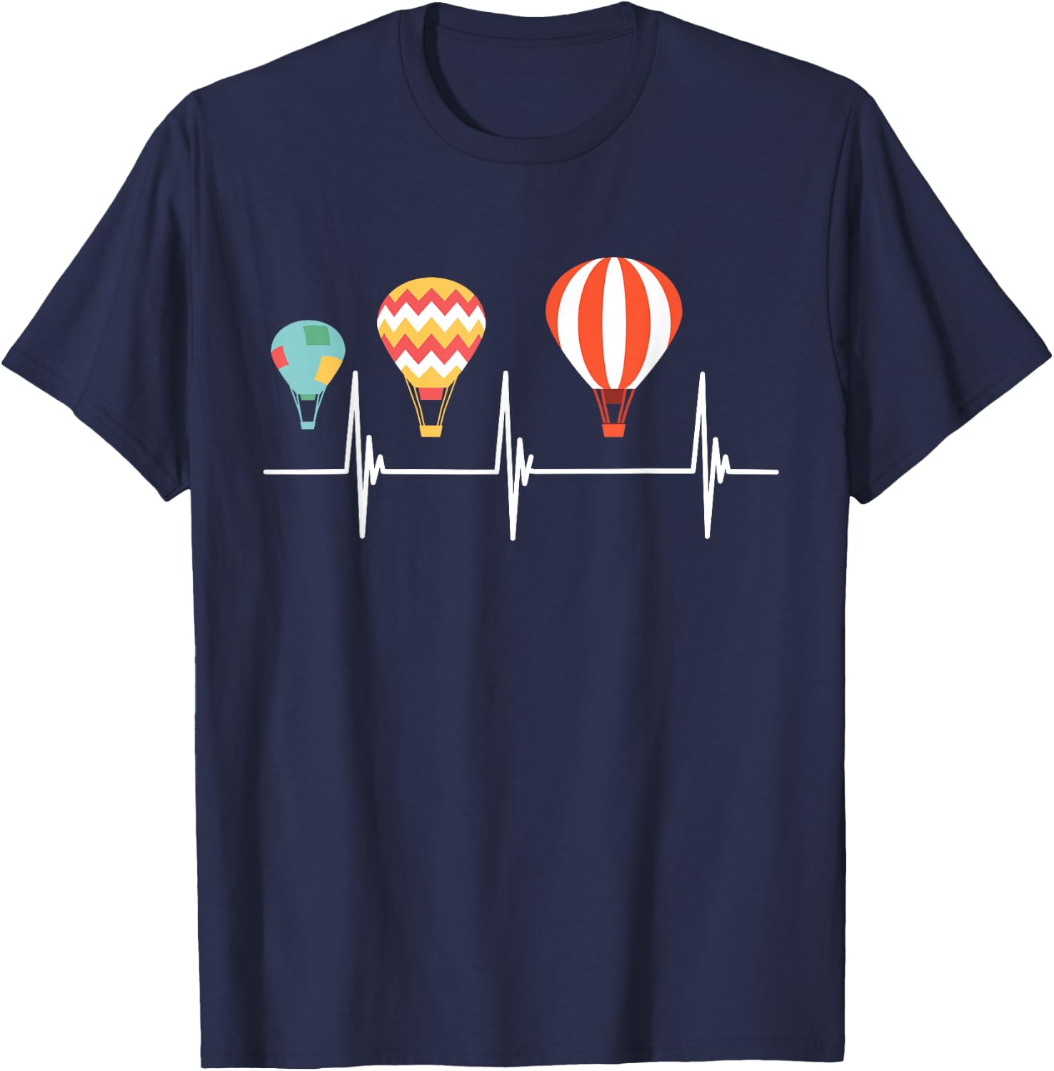 Hot Air Balloon Basket Air Hot Air Balloon Ride T-Shirt - T-Shirt | Navy
