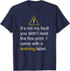 It's not my fault you didn't read the fine print T-Shirt - T-Shirt | Navy