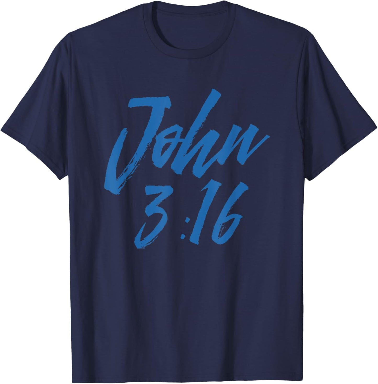 John 3:16 Funny Christian Bible Verses Gift Men Women Kids T-Shirt - T-Shirt | Navy