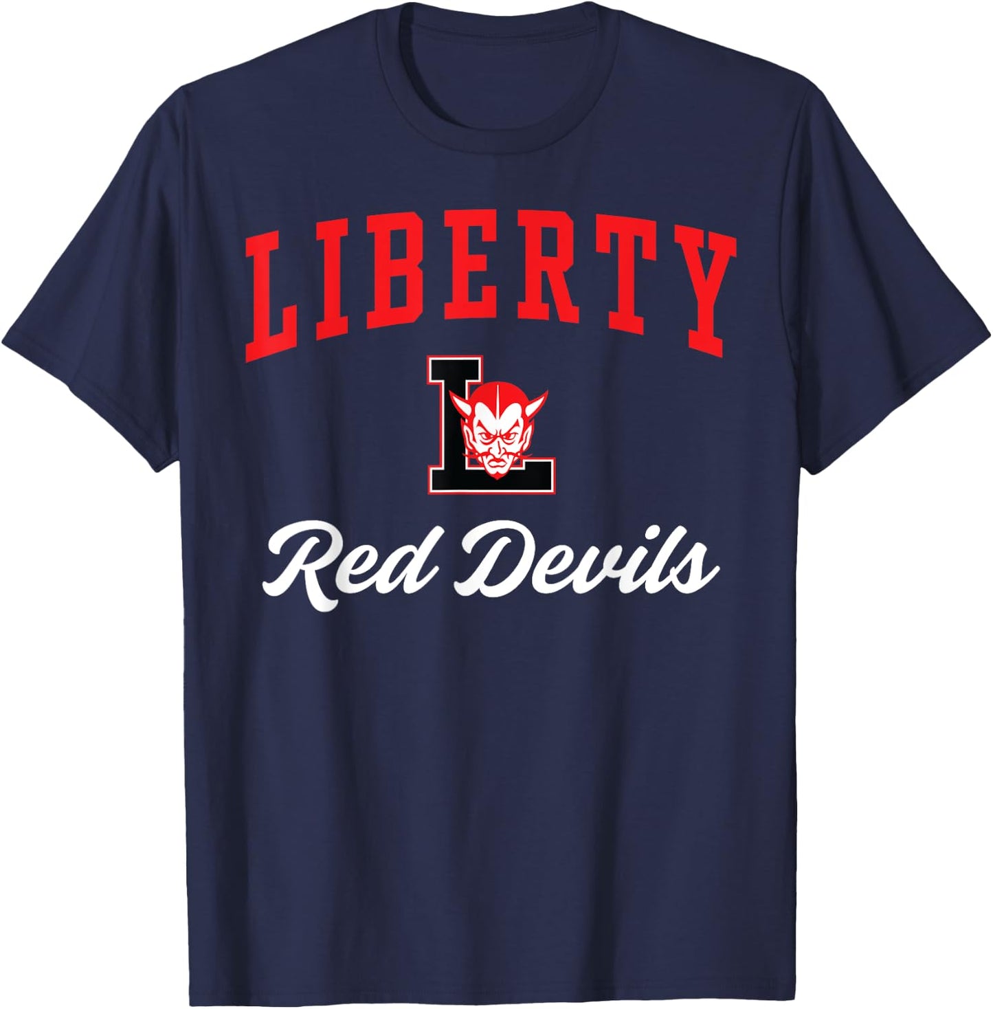 Liberty High School Red Devils C3 T-Shirt - T-Shirt | Navy