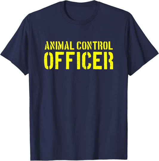 Animal Control Officer Public Safety Uniform Patrol T-Shirt - T-Shirt | Navy