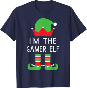 I'm The Gamer Elf Funny Christmas T Shirt T-Shirt - T-Shirt | Navy