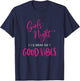 Girls Night I'll Bring The Good Vibes Funny Matching Party T-Shirt - T-Shirt | Navy