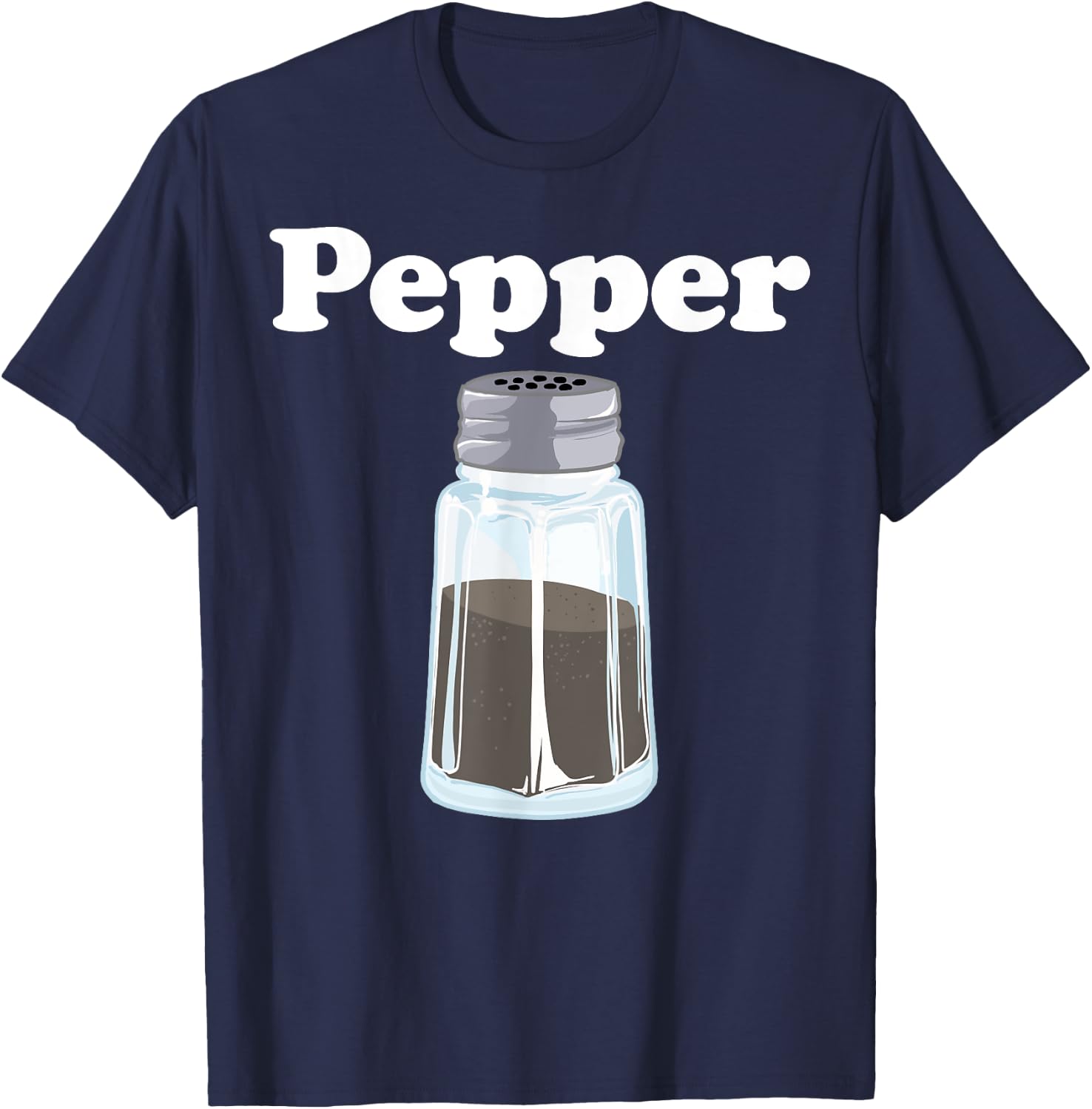 Pepper Salt and Pepper BFF Matching Halloween Costume T-Shirt - T-Shirt | Navy