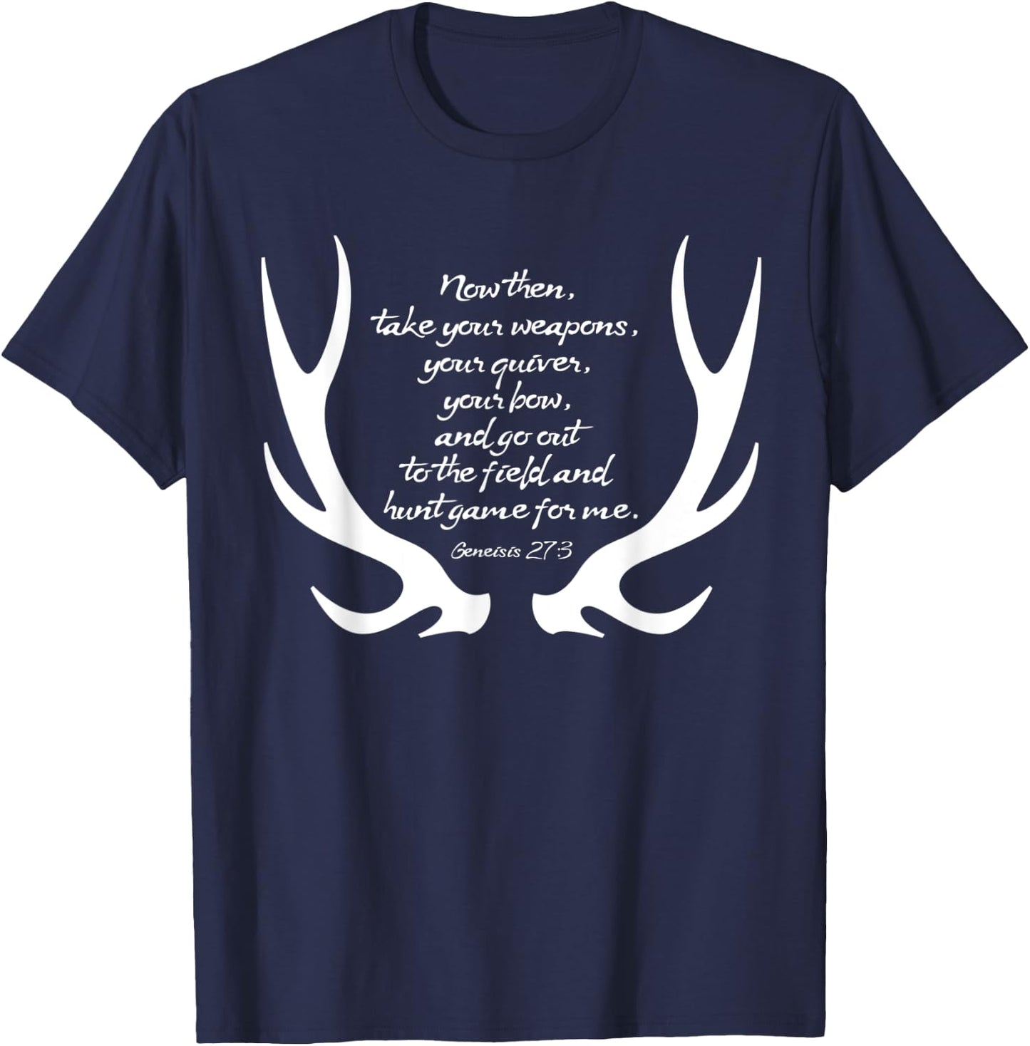 Hunting Men's Apparel Hunter Genesis 27:3 T-Shirt - T-Shirt | Navy