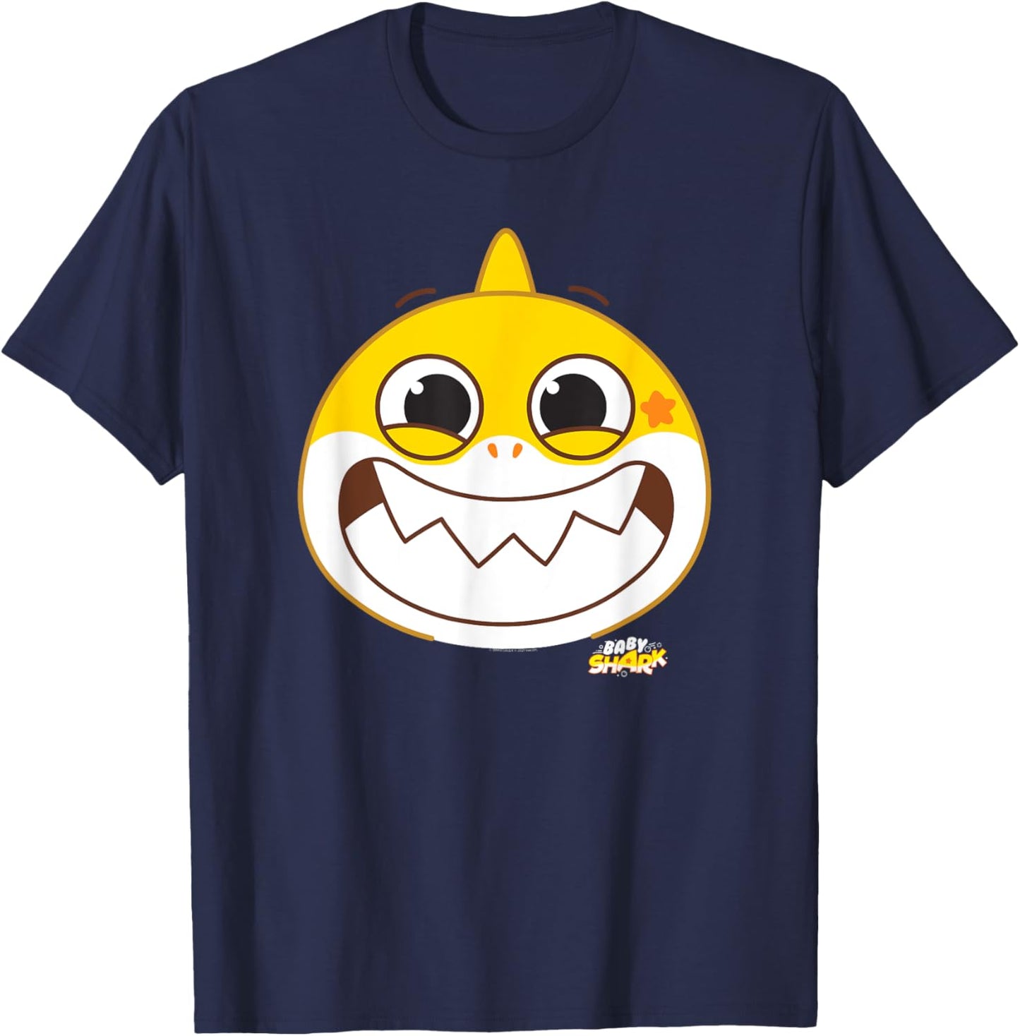 Baby Shark Smiling T-Shirt - T-Shirt | Navy