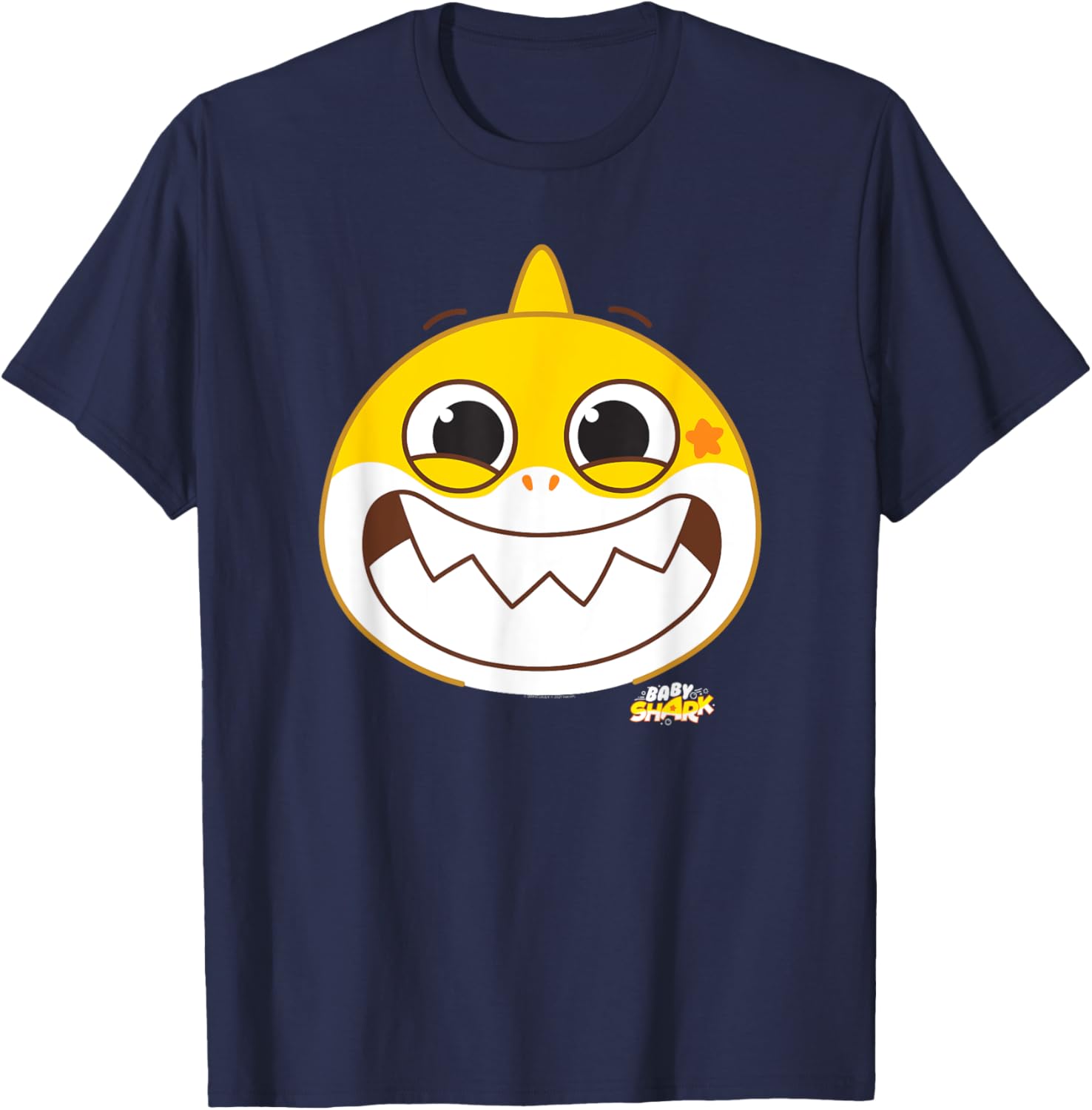 Baby Shark Smiling T-Shirt - T-Shirt | Navy