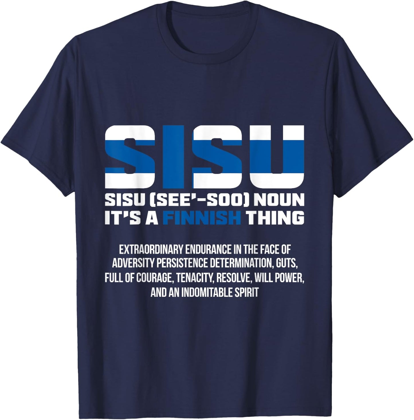 Rovaniemi Sisu Lapland Finland T-Shirt - T-Shirt | Navy