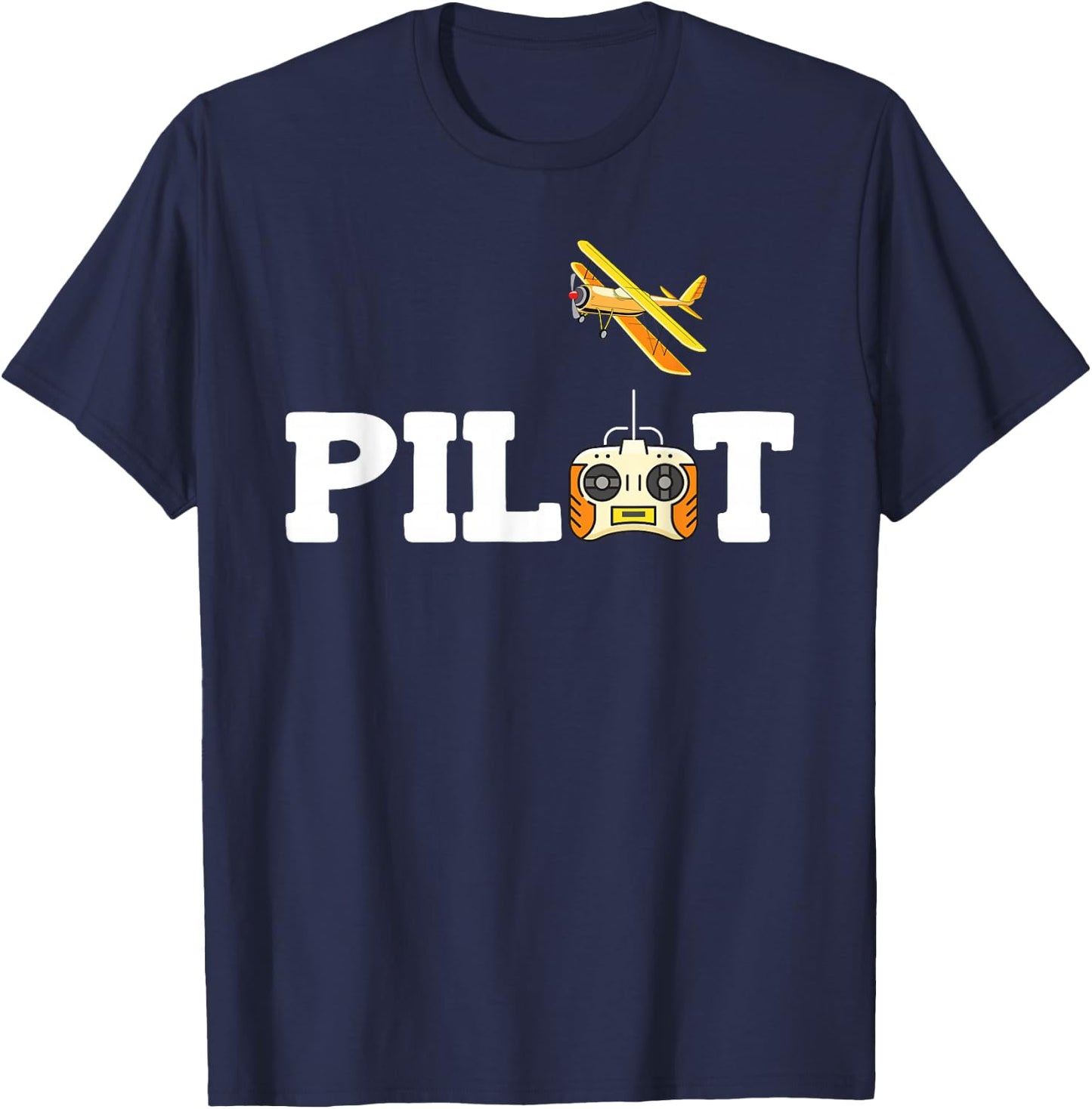RC Pilot Model Aeroplane Remote Controlled Aeroplane RC Tarpaulin T-Shirt - T-Shirt | Navy