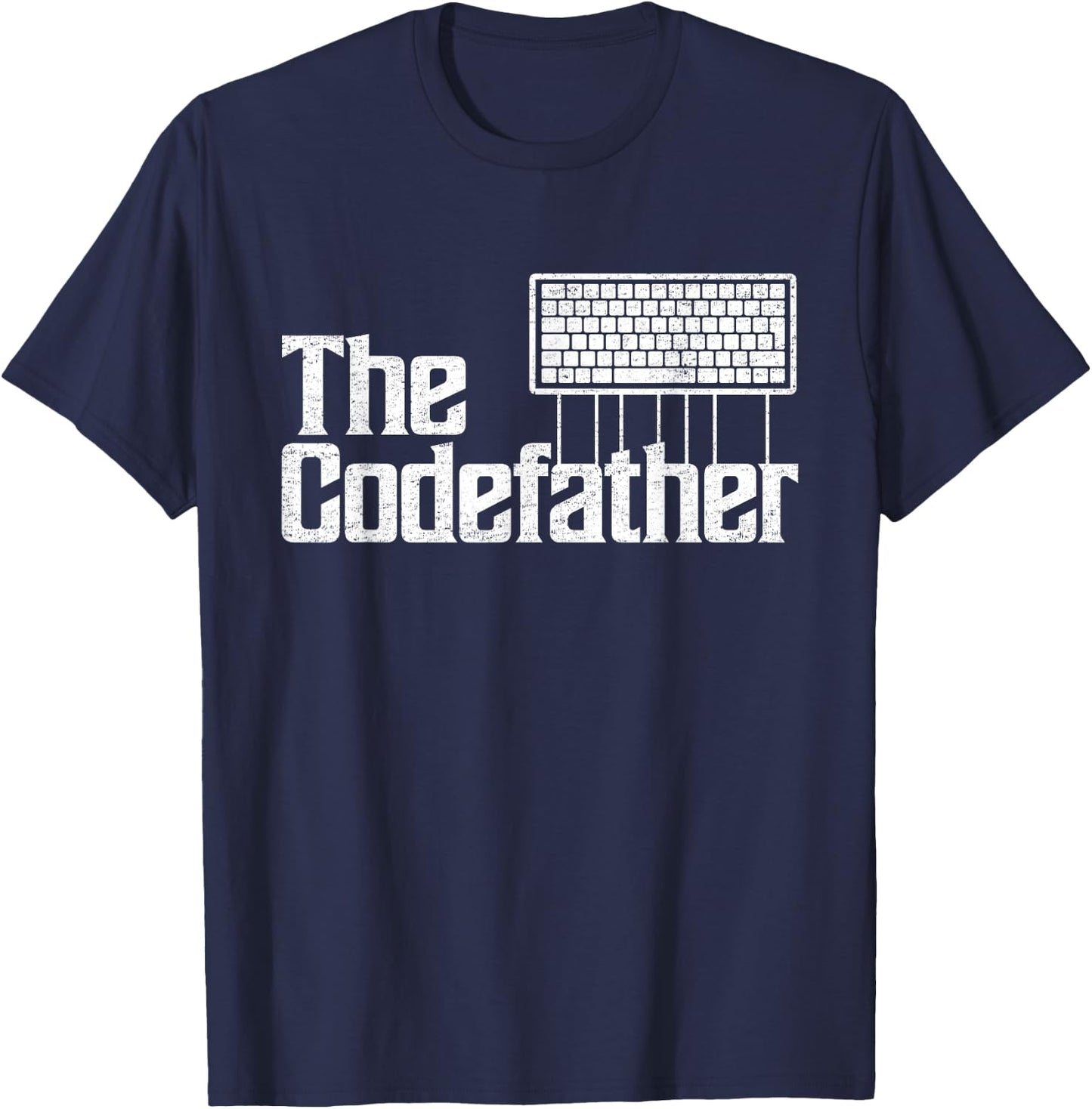 Funny Programmer Dad The Codefather Coder Father's Day T-Shirt - T-Shirt | Navy