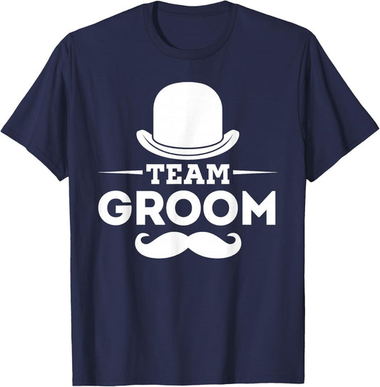 Team Groom Crew Party Squad Grooms Bachelor T-Shirt - T-Shirt | Navy