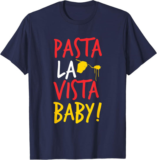 Pasta la vista baby - Funny Spaghetti T-Shirt - T-Shirt | Navy