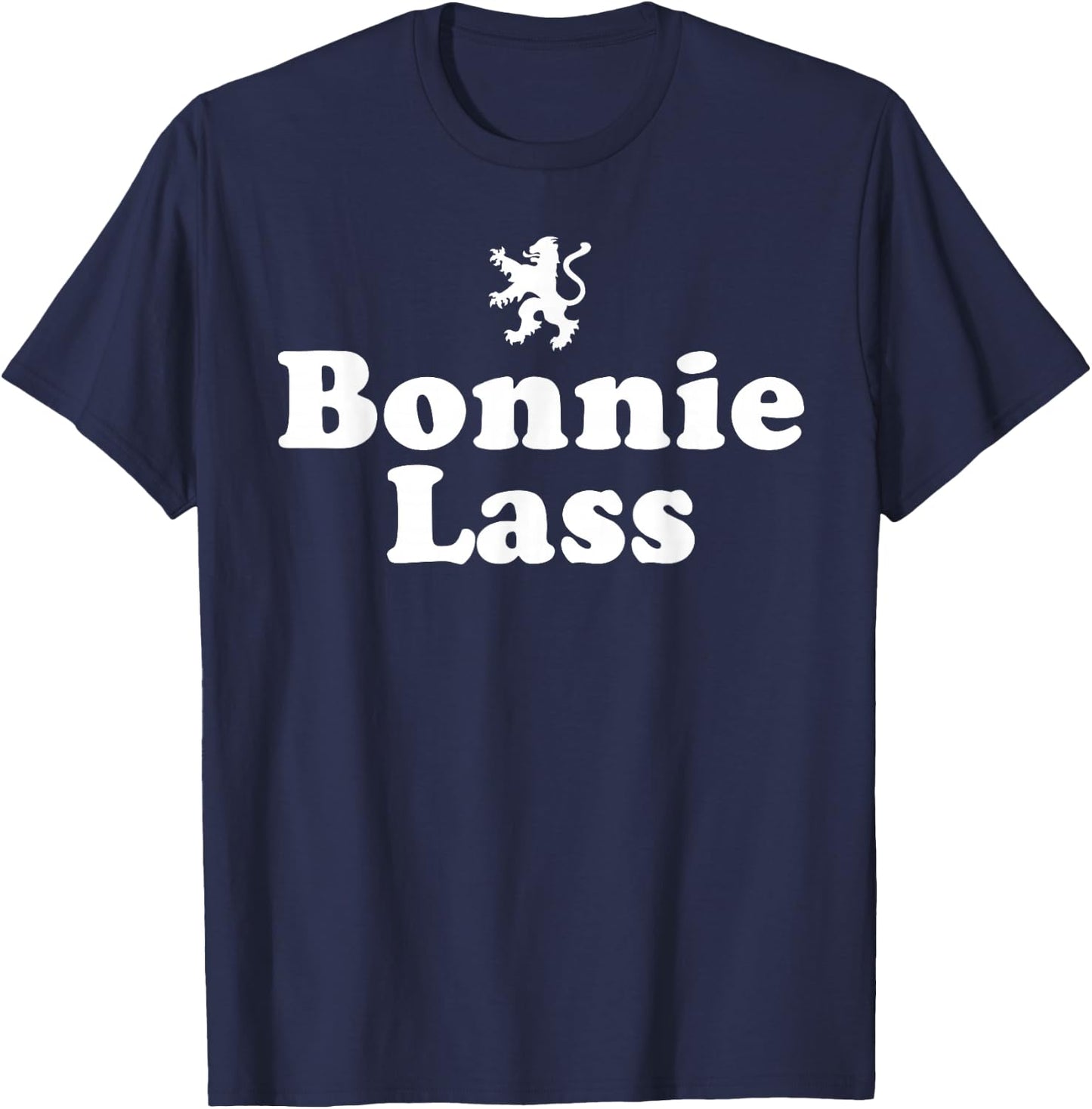 Scottish Ancestry - Funny Scotland Bonnie Wee Lass T-Shirt - T-Shirt | Navy