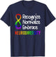 Neurodiversity Shirt Autism Spectrum ASD Rainbow Infinity T-Shirt - T-Shirt | Navy