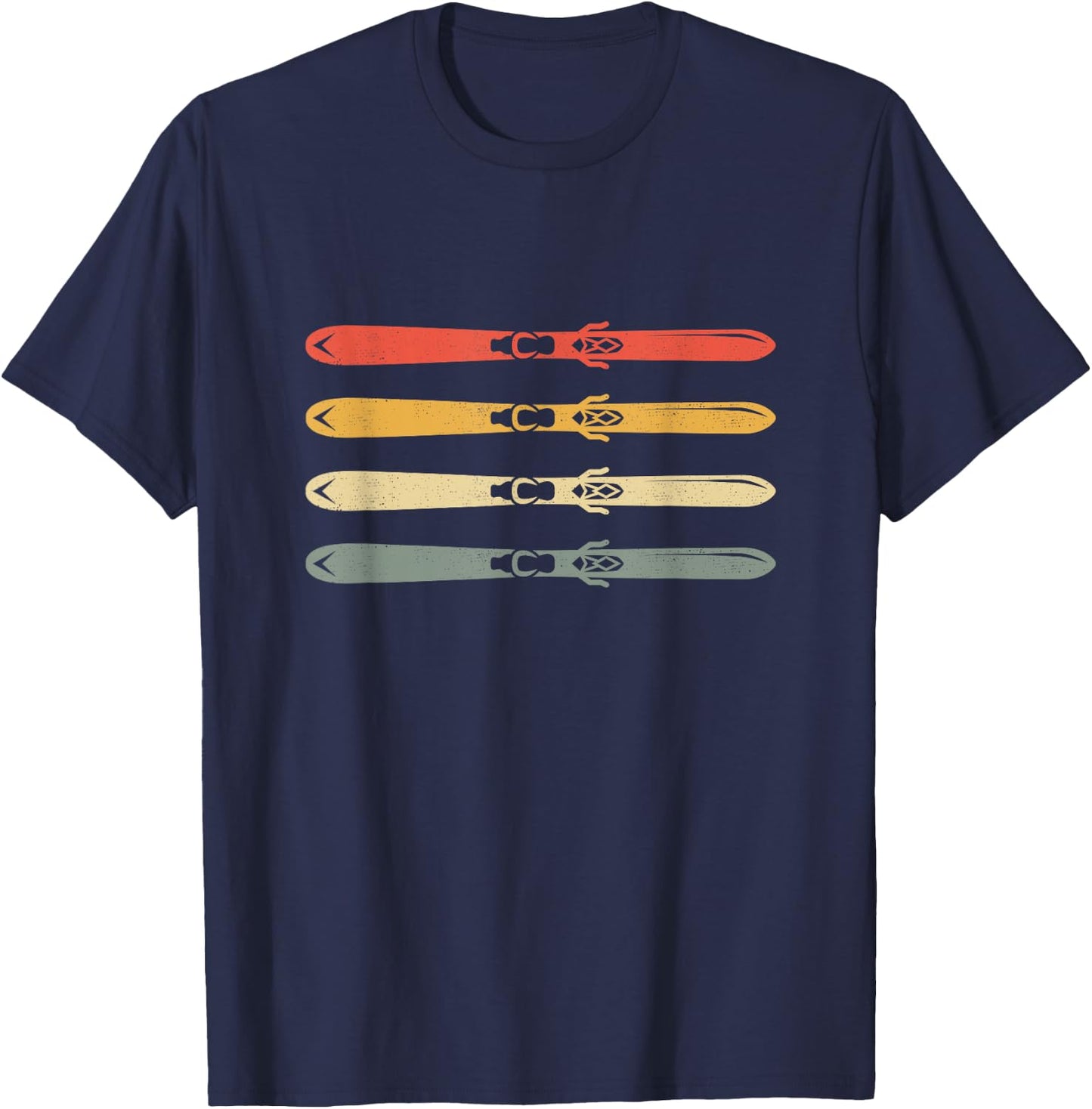 Ski Clothing for Skiers -Kids, Girls Black Ski T-Shirt - T-Shirt | Navy