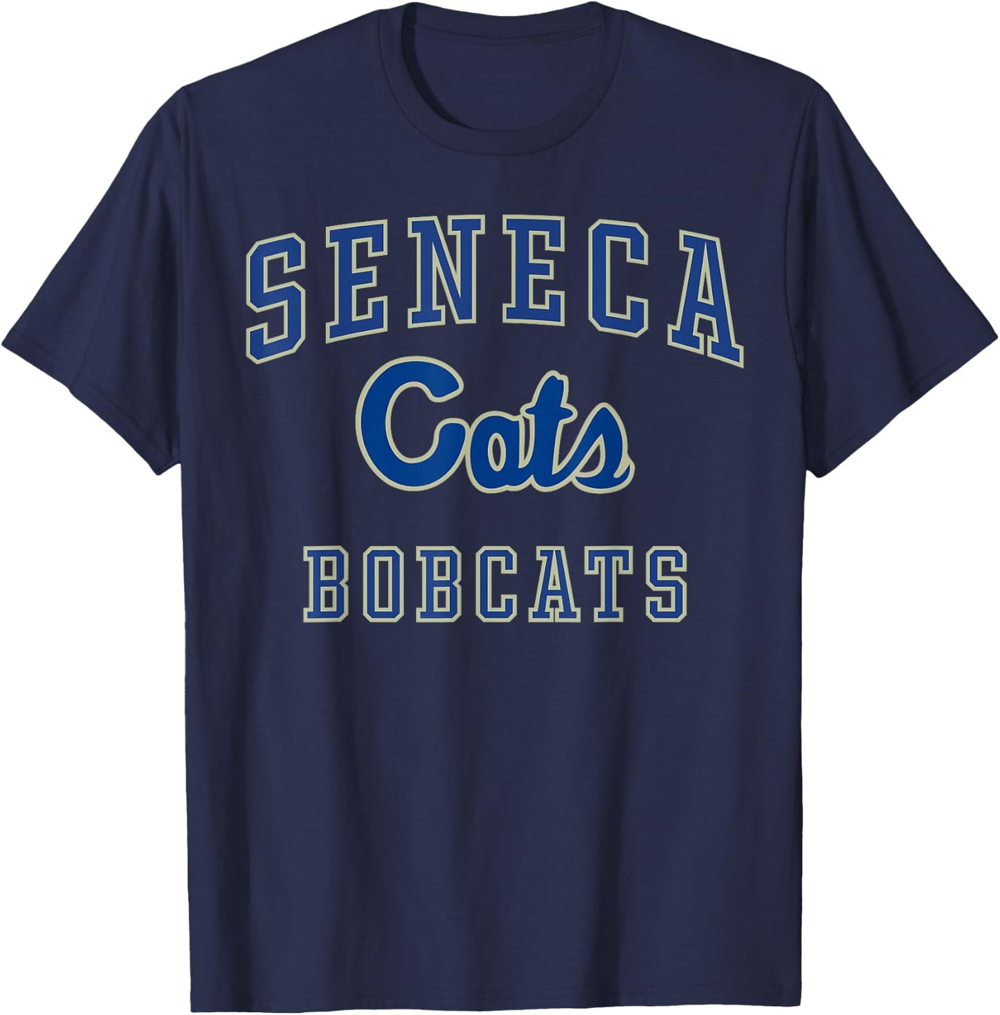 Seneca High School Bobcats C1 T-Shirt - T-Shirt | Navy