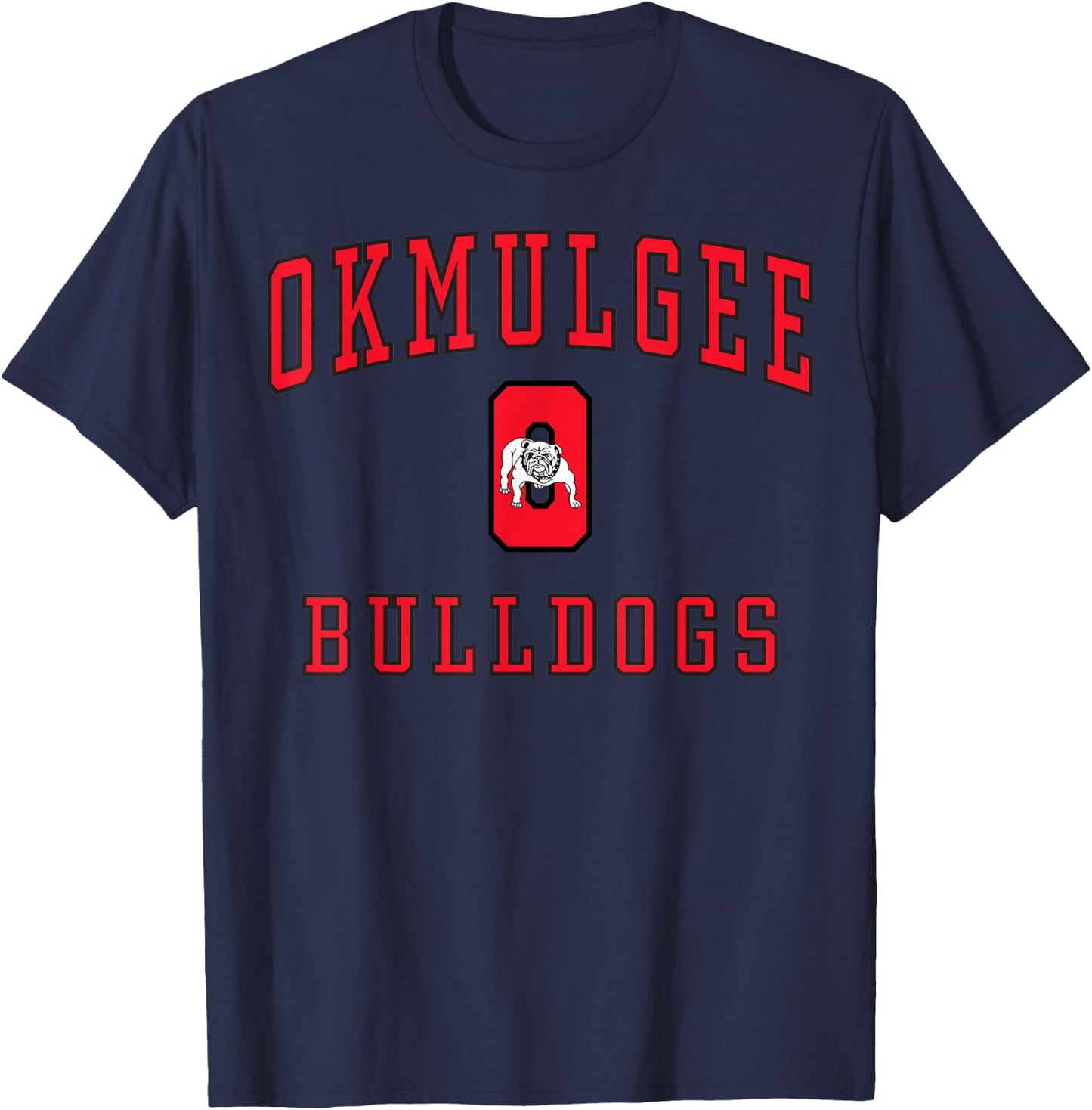 Okmulgee High School Bulldogs C1 T-Shirt - T-Shirt | Navy