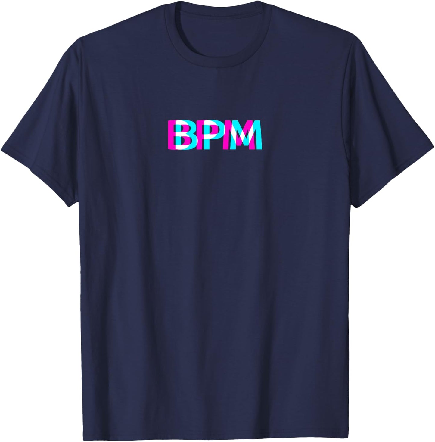 BPM Clubbing Techno DJ EDM Rave Raver Goa Festival Outfit T-Shirt - T-Shirt | Navy