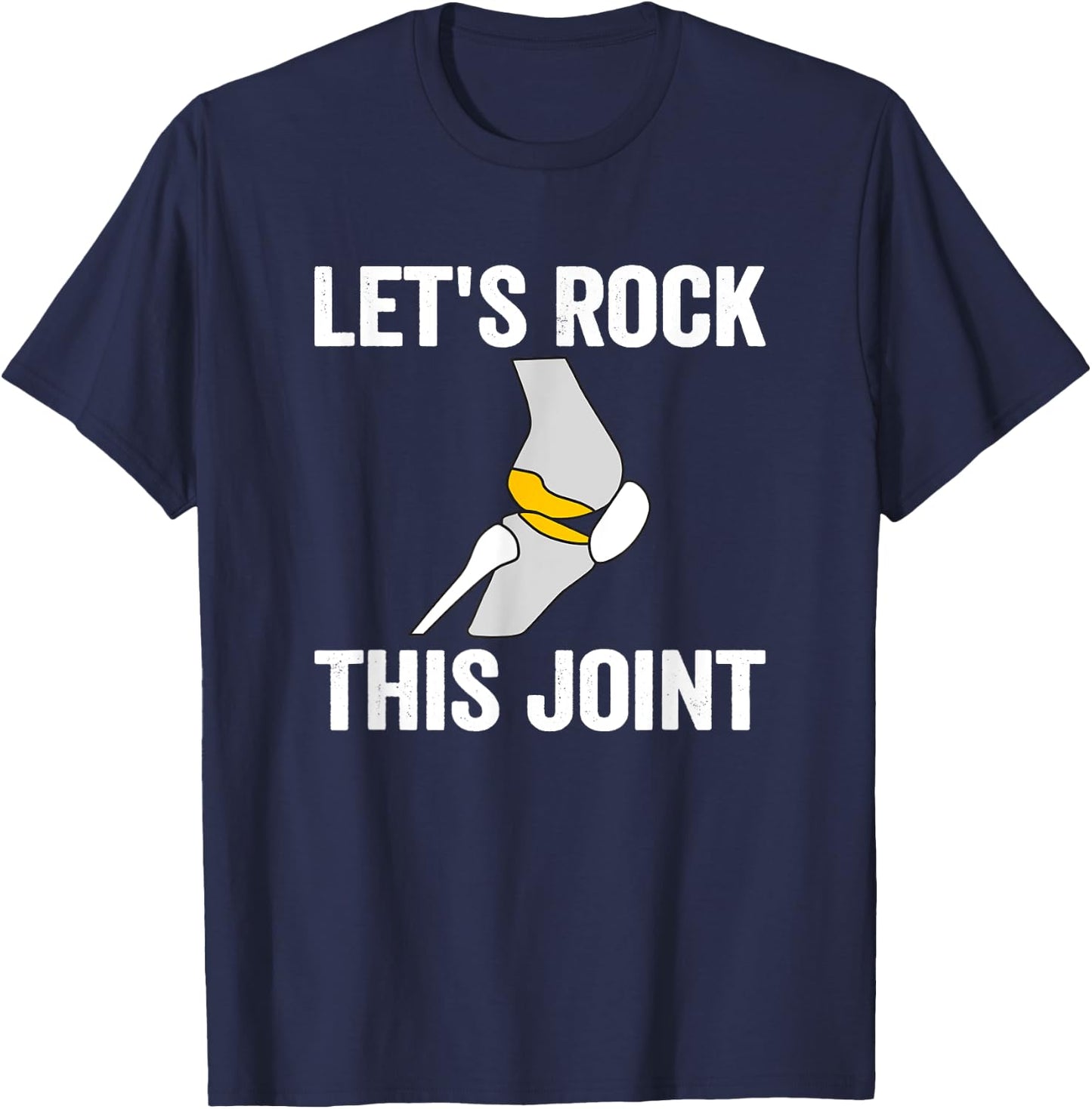 Orthopedic Nurse Knee Joint Replacement Recovery Therapist T-Shirt - T-Shirt | Navy