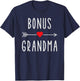 Bonus Grandma Funny Stepgrandma Gift Mother's Day T-Shirt - T-Shirt | Navy