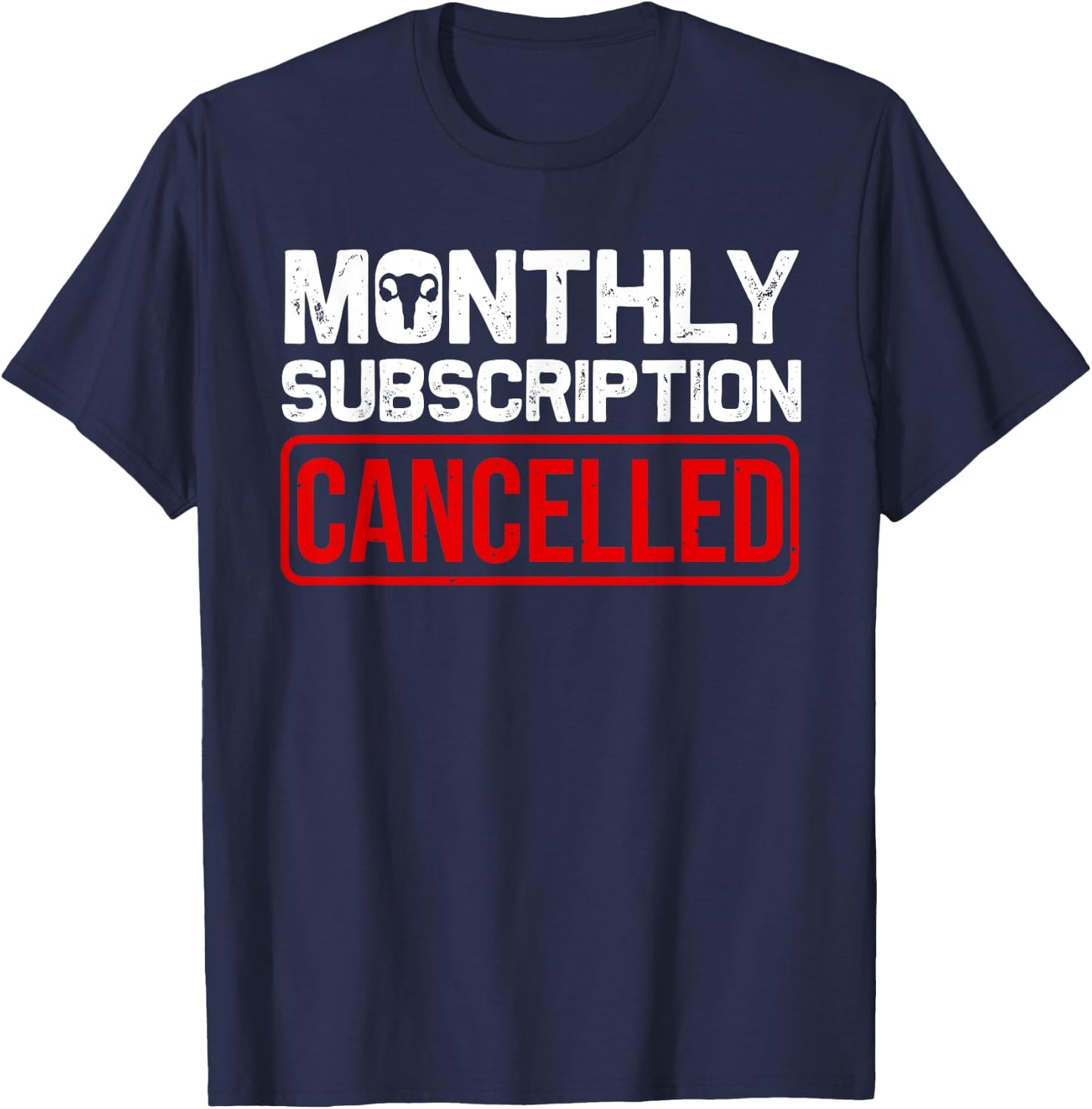 Funny Hysterectomy Design Women Girls Moms Uterus Removal T-Shirt - T-Shirt | Navy