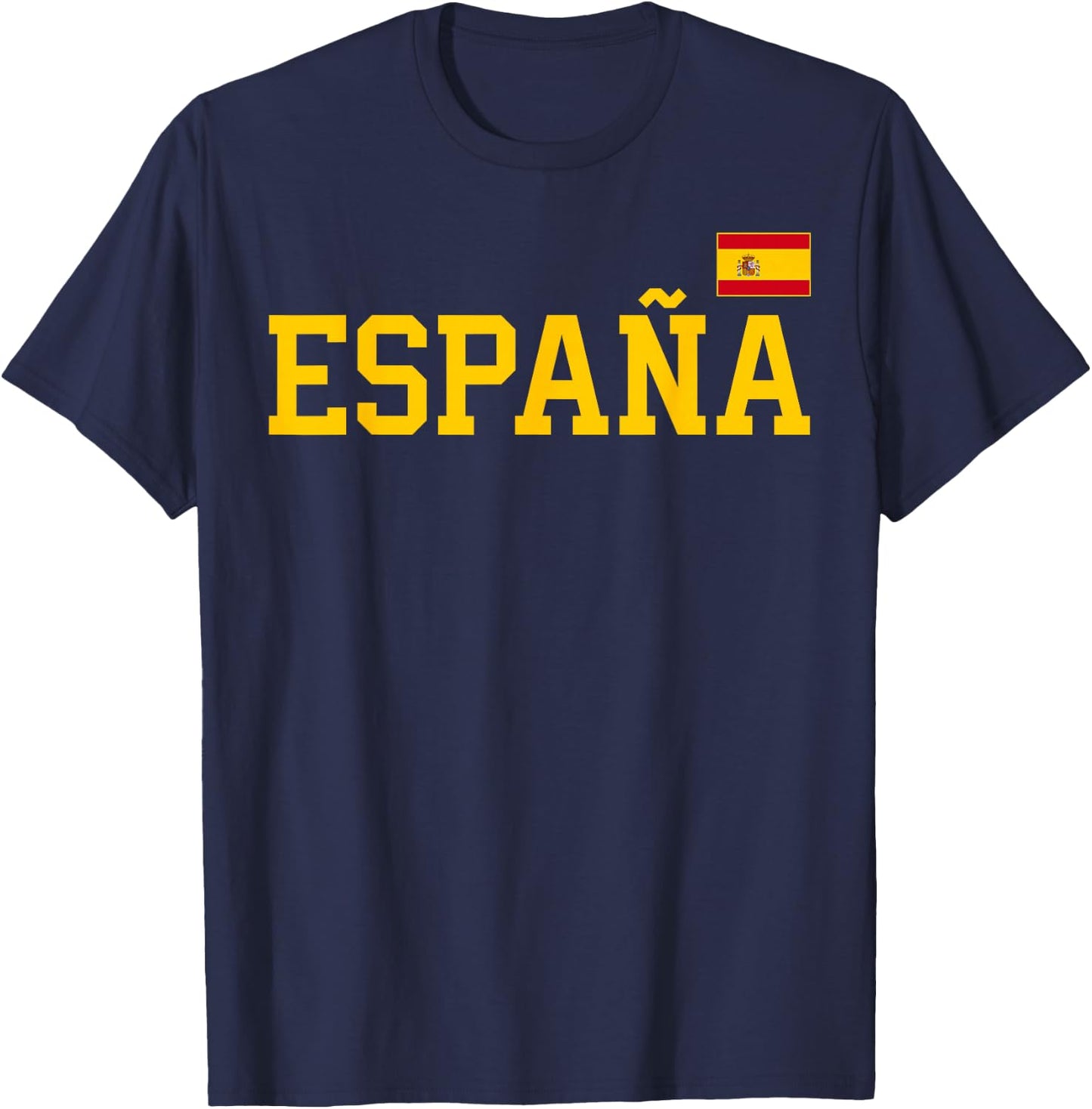 Spain T Shirt Women Men Kids Spanish Flag Red España T-Shirt - T-Shirt | Navy