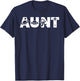 Funny Aunt Space Astronaut Birthday Party T-Shirt - T-Shirt | Navy