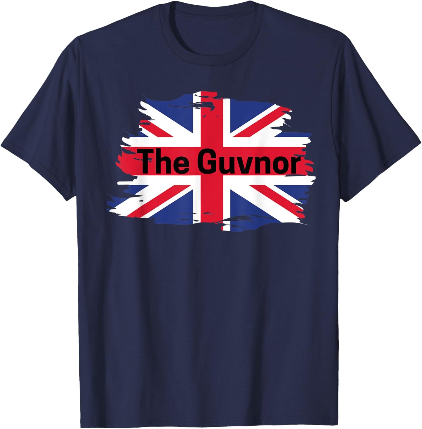 The Guvnor - Funny UK Flag T-Shirt - T-Shirt | Navy