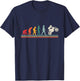Funny Motorcycle Evolution Biker Retro T-Shirt - T-Shirt | Navy
