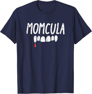 Momcula Mom Dracula Halloween Family Matching Mama Women T-Shirt - T-Shirt | Navy