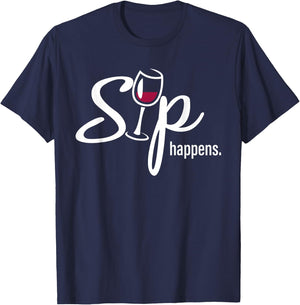 Sip Happens T-Shirt - T-Shirt | Navy