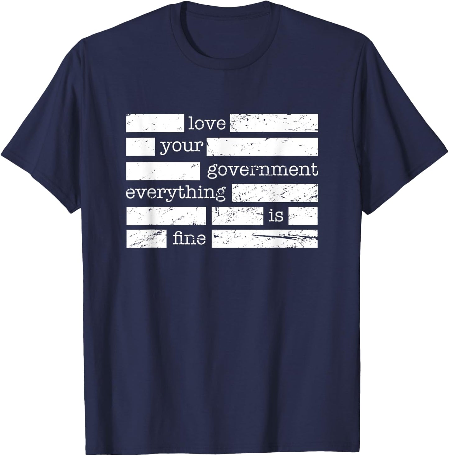 Redacted Conspiracy Theorist T-Shirt - T-Shirt | Navy
