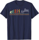Evolution Of A Piano Player- Pianist T-Shirt - T-Shirt | Navy