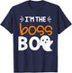 Boss Boo Shirt Family Costume Halloween PJs T-Shirt - T-Shirt | Navy