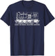 Class 08 Shunter British Rail Shunting Train T-Shirt - T-Shirt | Navy