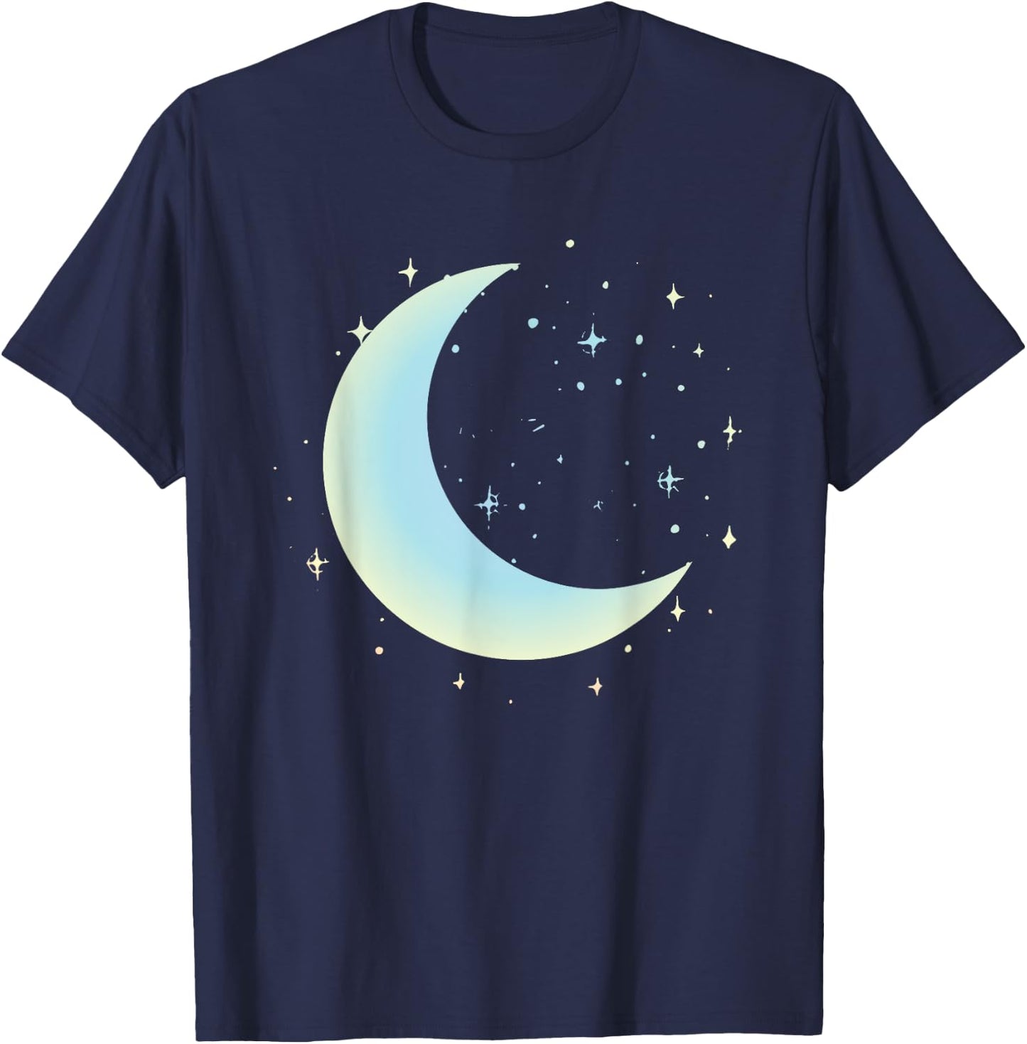 Pastel Moon Kawaii Pastel Goth T-Shirt - T-Shirt | Navy