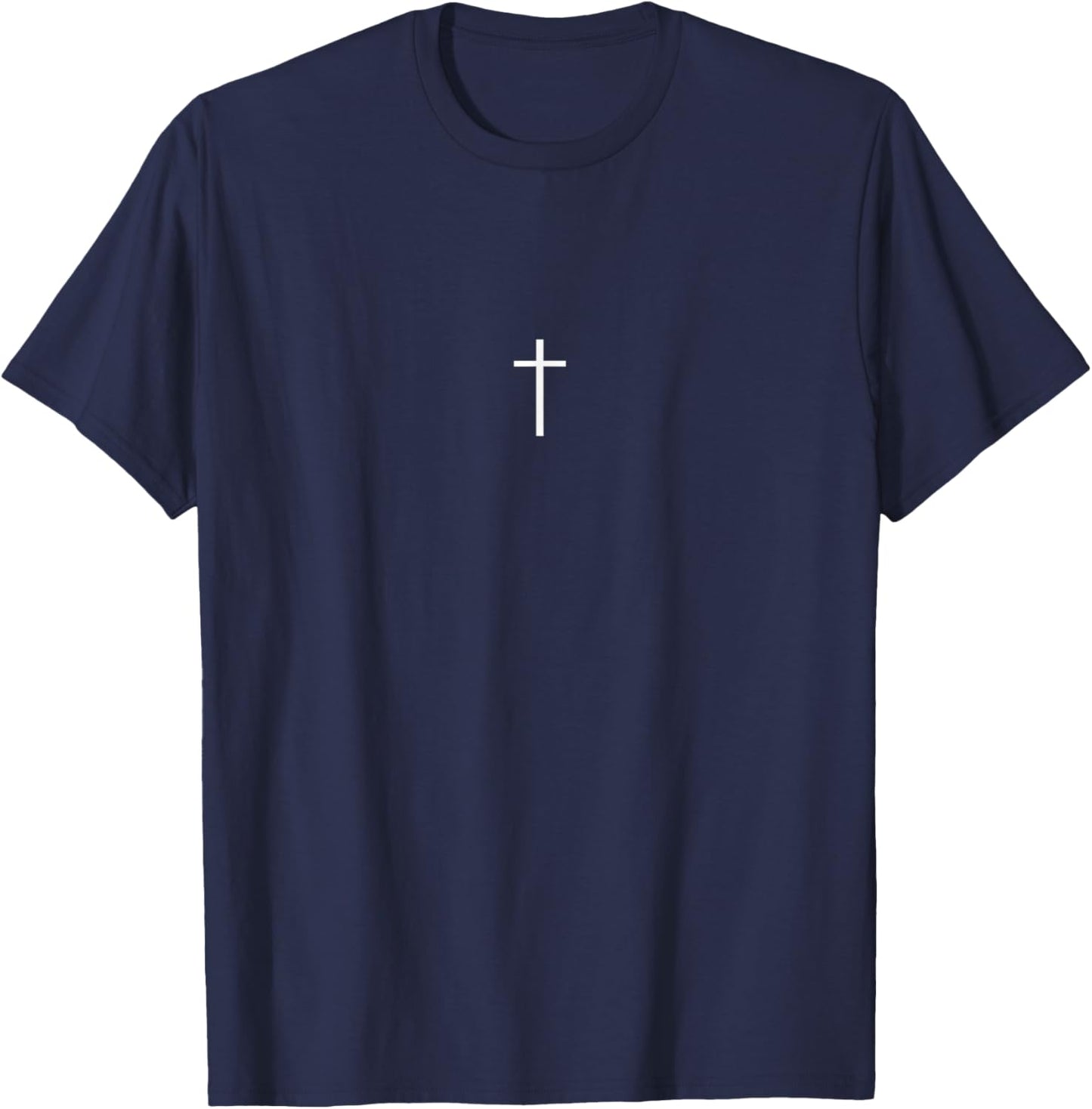 Simple Cross Design T-Shirt - T-Shirt | Navy
