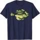 Military Flounder Camo Men Print US Food fish Veteran Gift T-Shirt - T-Shirt | Navy