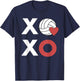 Valentines Day Volleyball Heart XOXO T-Shirt - T-Shirt | Navy