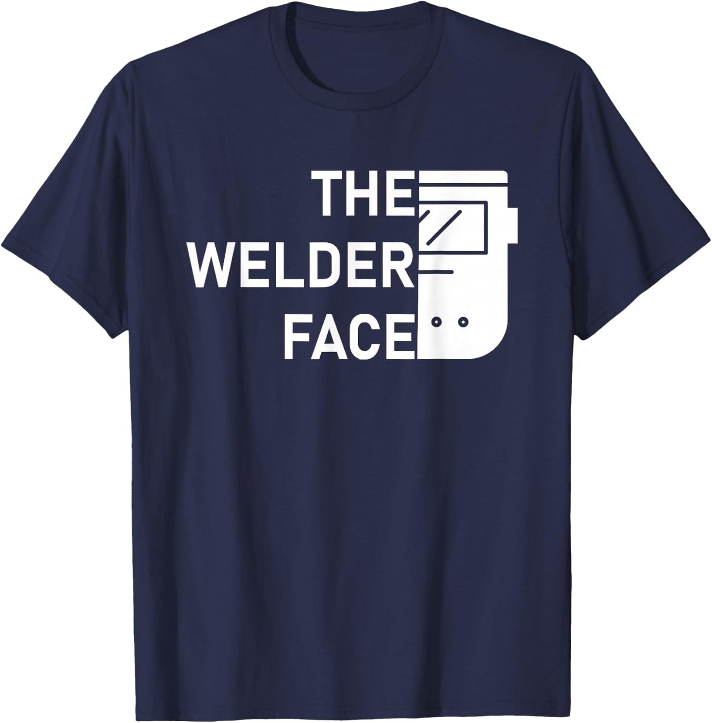 The Welder Face T-Shirt - T-Shirt | Navy