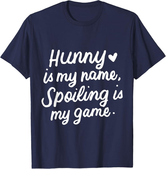 Hunny Is My Name Funny Gifts for Grandma Grandmother T-Shirt - T-Shirt | Navy