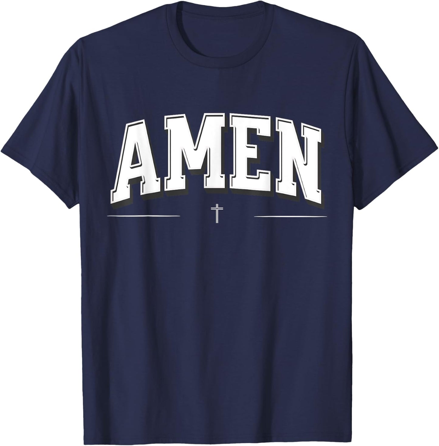 Christian shirts , AMEN T-Shirt - T-Shirt | Navy