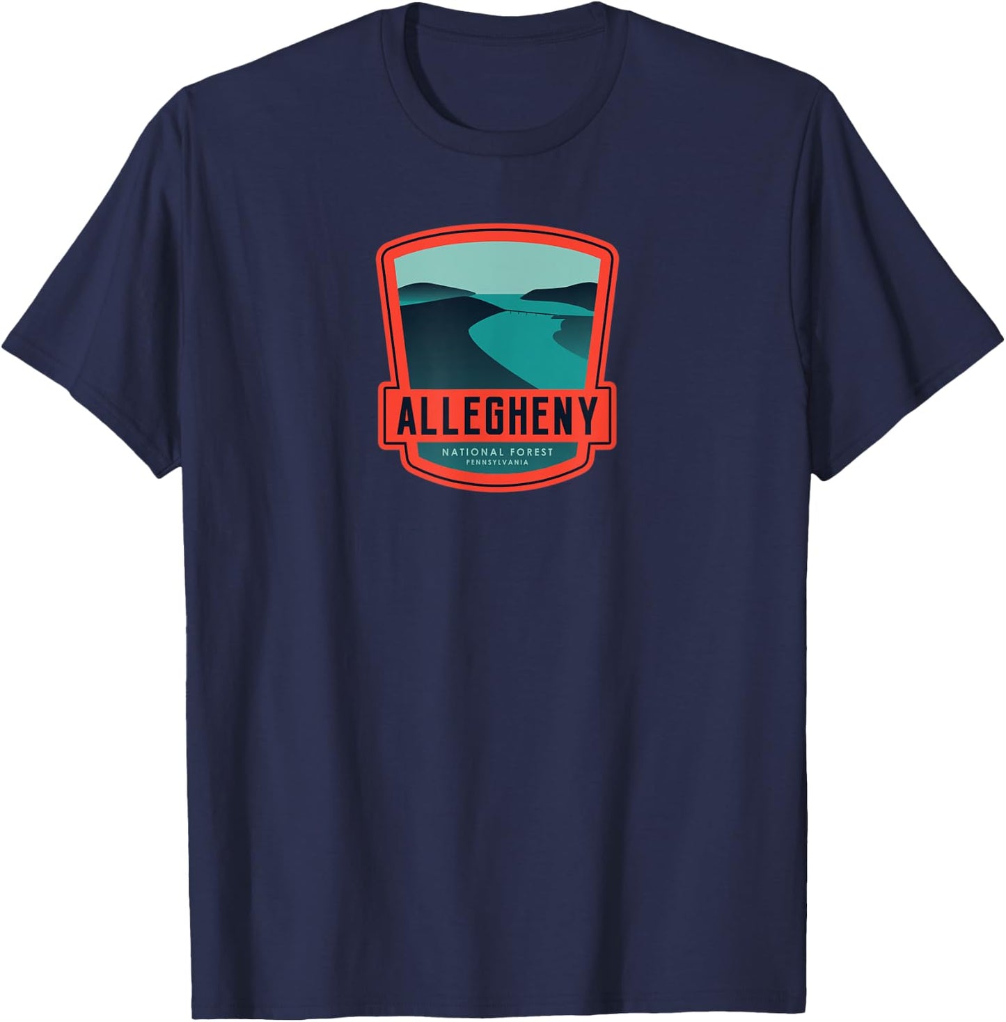 Allegheny National Forest – Pennsylvania T-Shirt - T-Shirt | Navy
